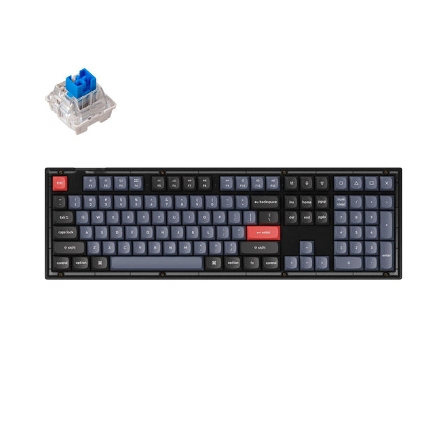 Clavier Mécanique QK75 Pré-construit - Couleur Bleu Lac, Boîtier Aluminium, Ouvert Jamais Utilisé