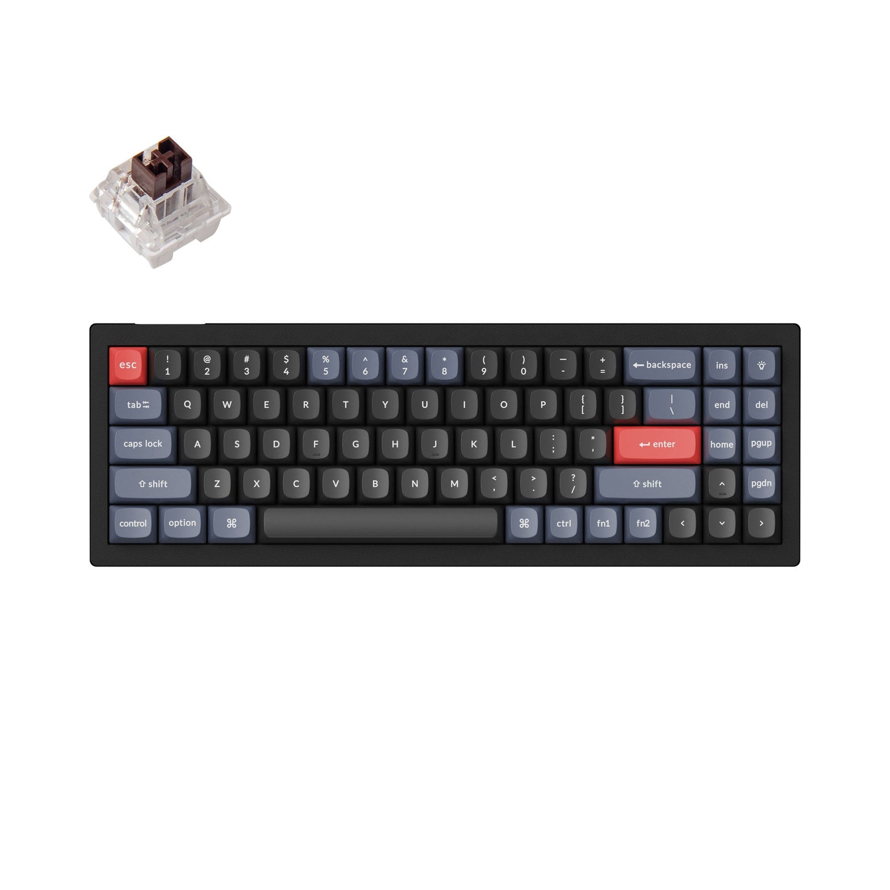 Clavier mécanique personnalisé filaire Keychron V7 QMK (disposition US ANSI)