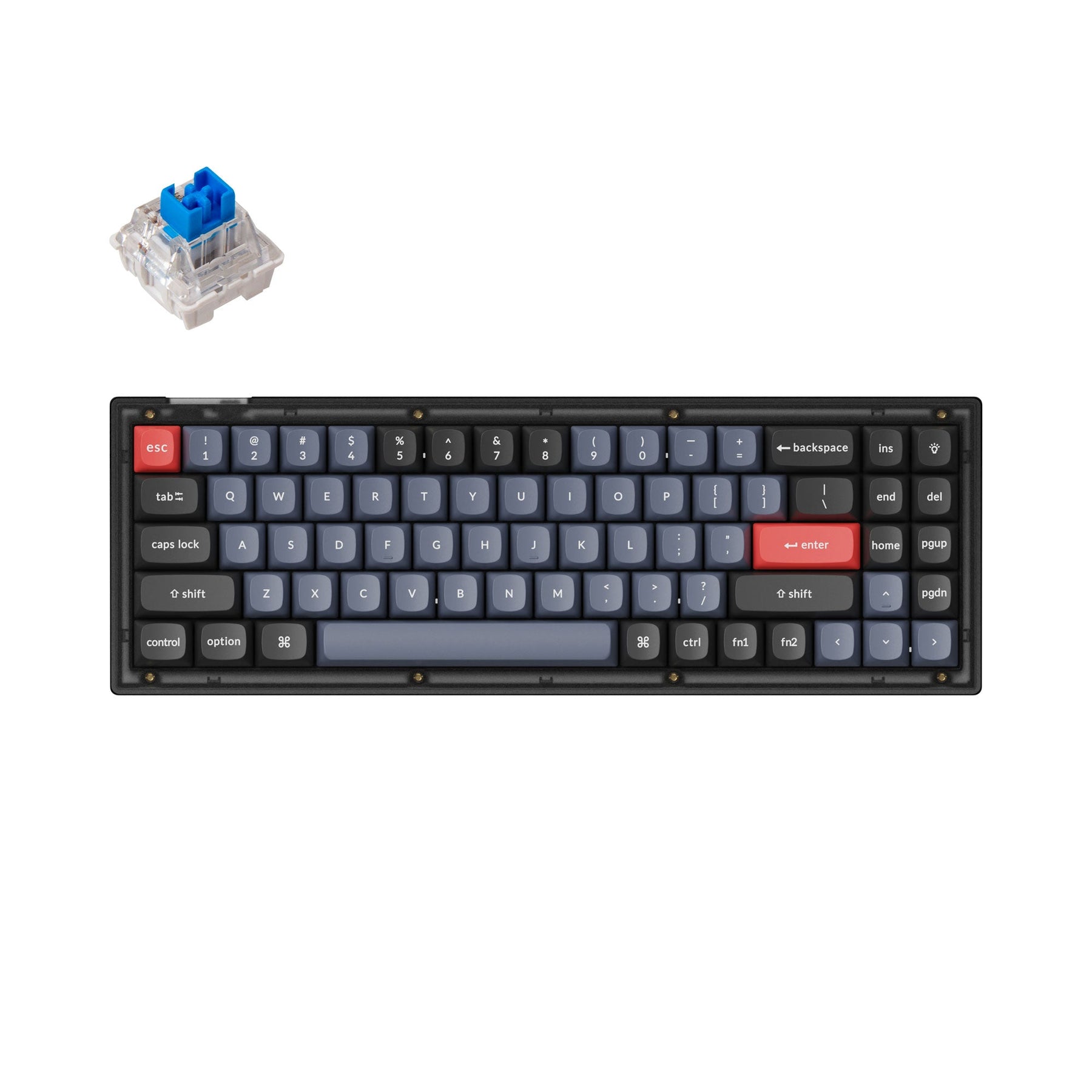 Clavier mécanique personnalisé filaire Keychron V7 QMK (disposition US ANSI)