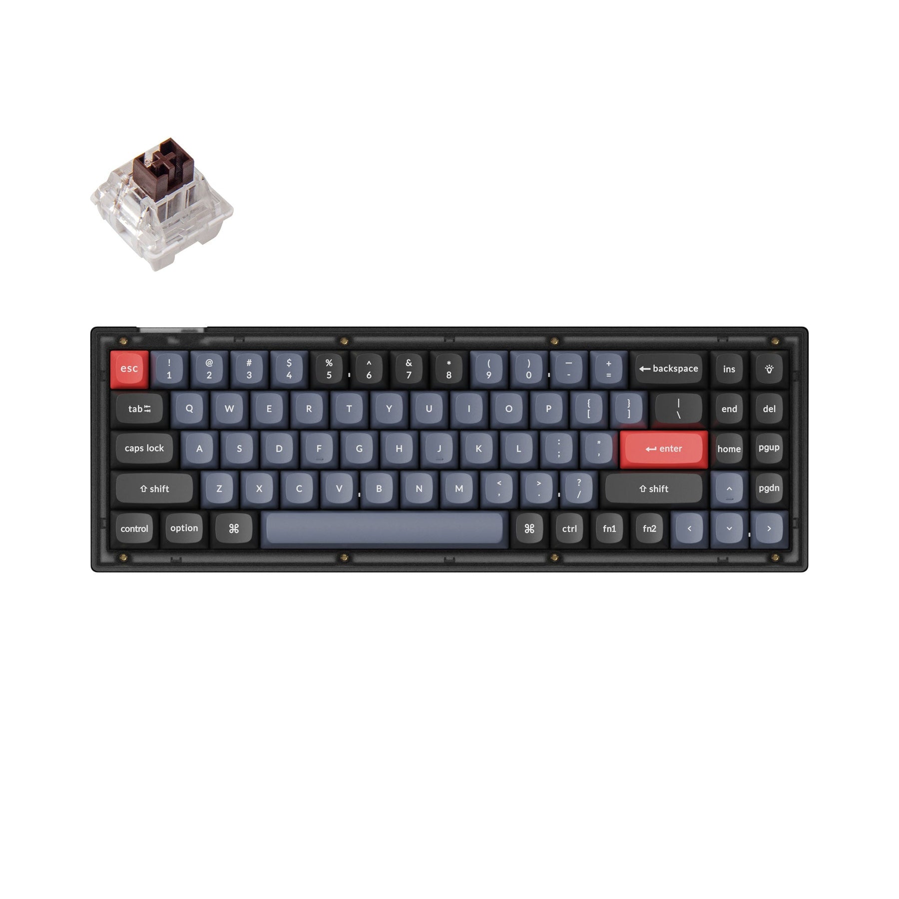 Clavier mécanique personnalisé filaire Keychron V7 QMK (disposition US ANSI)