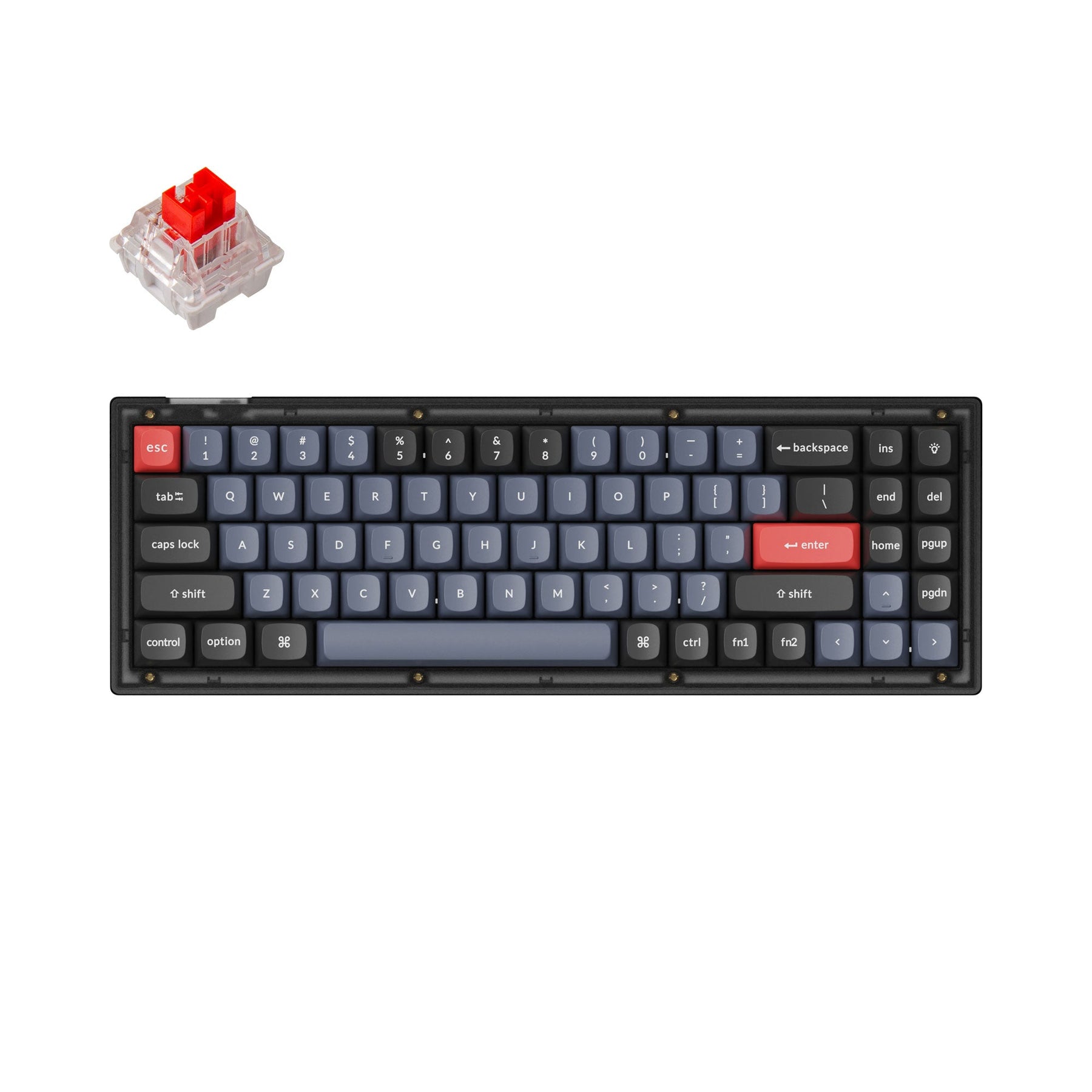 Clavier mécanique personnalisé filaire Keychron V7 QMK (disposition US ANSI)