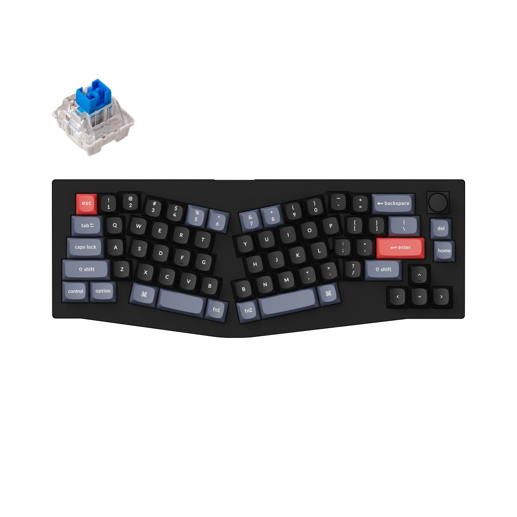 Keychron V8 (disposition Alice) clavier mécanique personnalisé filaire QMK (disposition US ANSI)