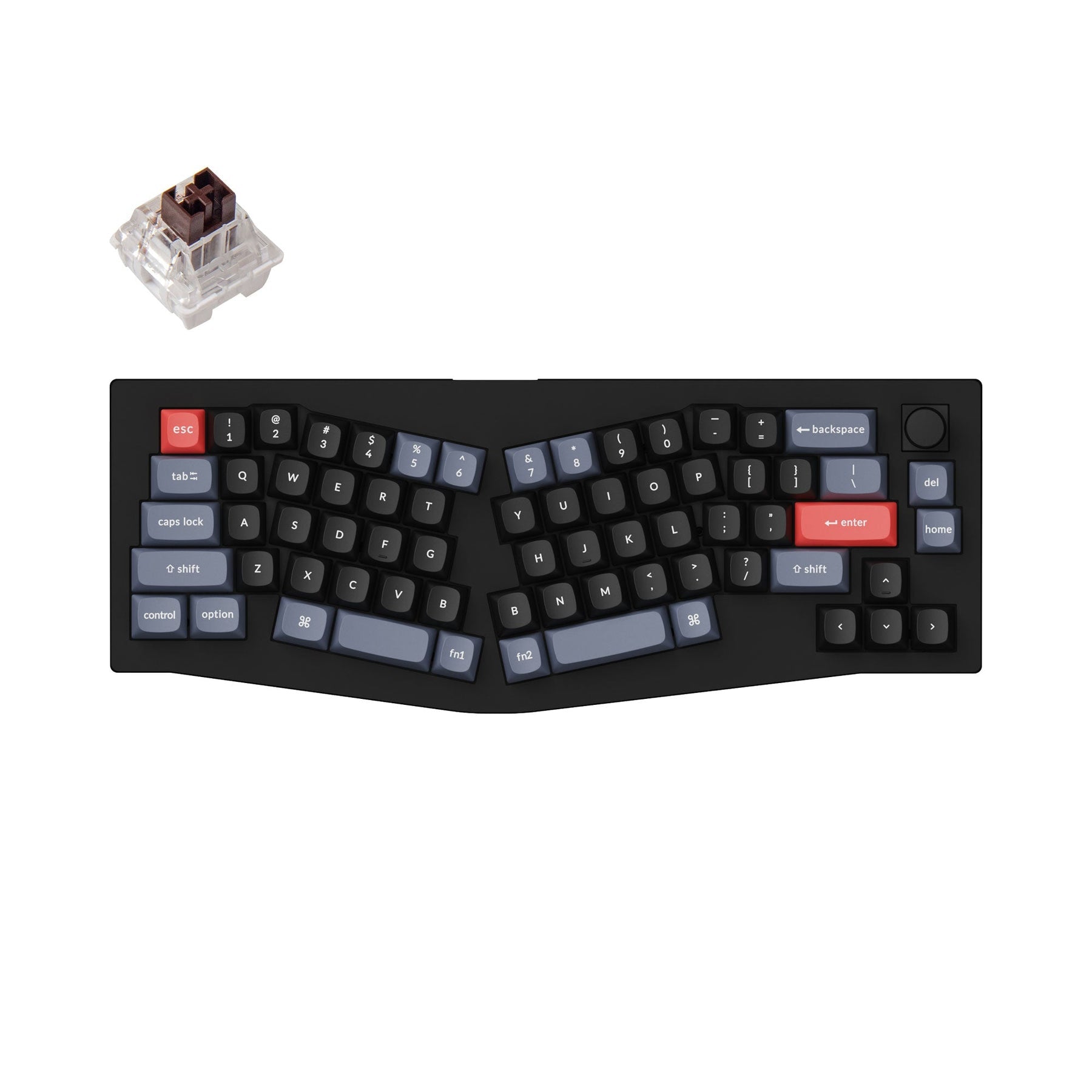 Keychron V8 (disposition Alice) clavier mécanique personnalisé filaire QMK (disposition US ANSI)