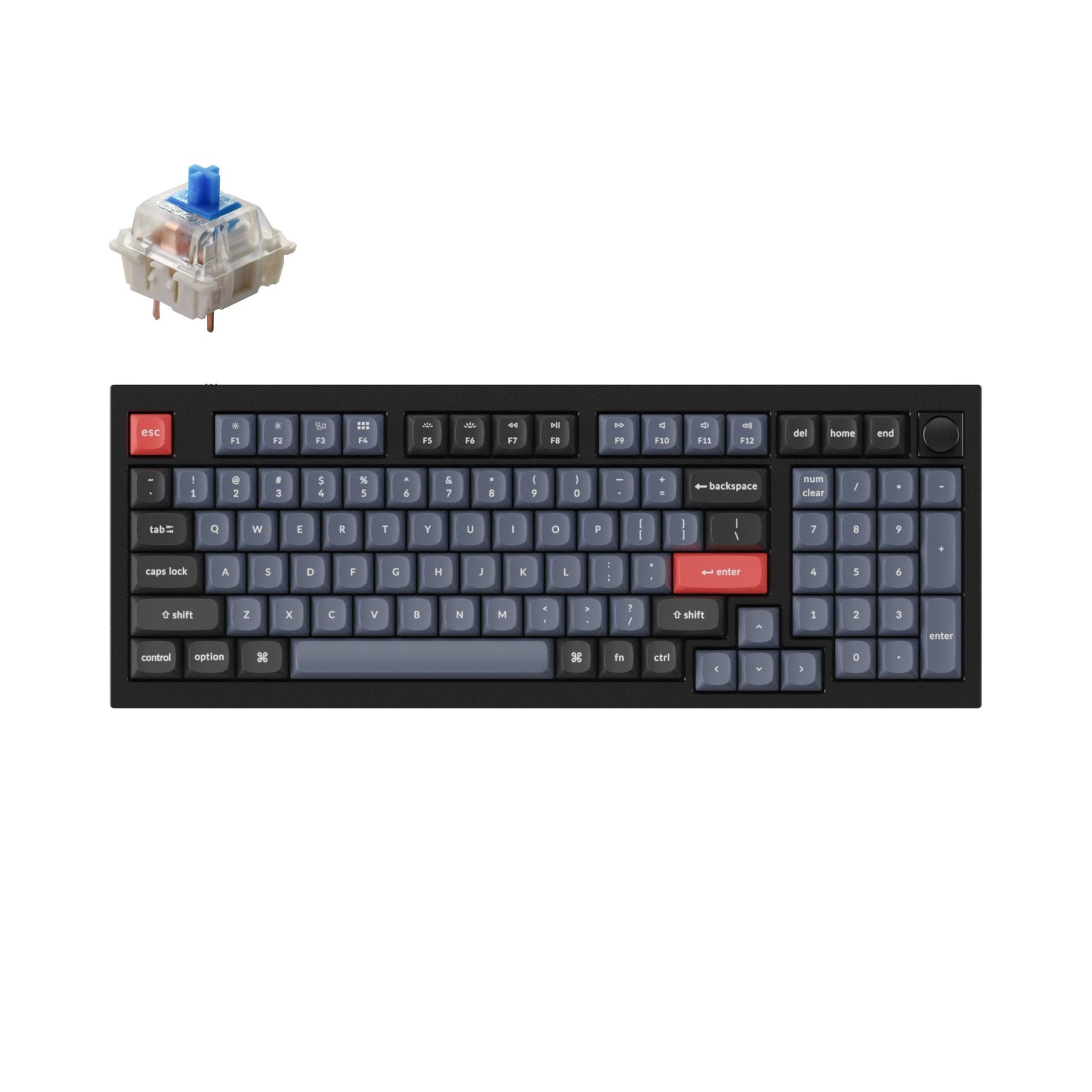 Clavier mécanique personnalisé filaire Keychron Q5 QMK (disposition US ANSI)