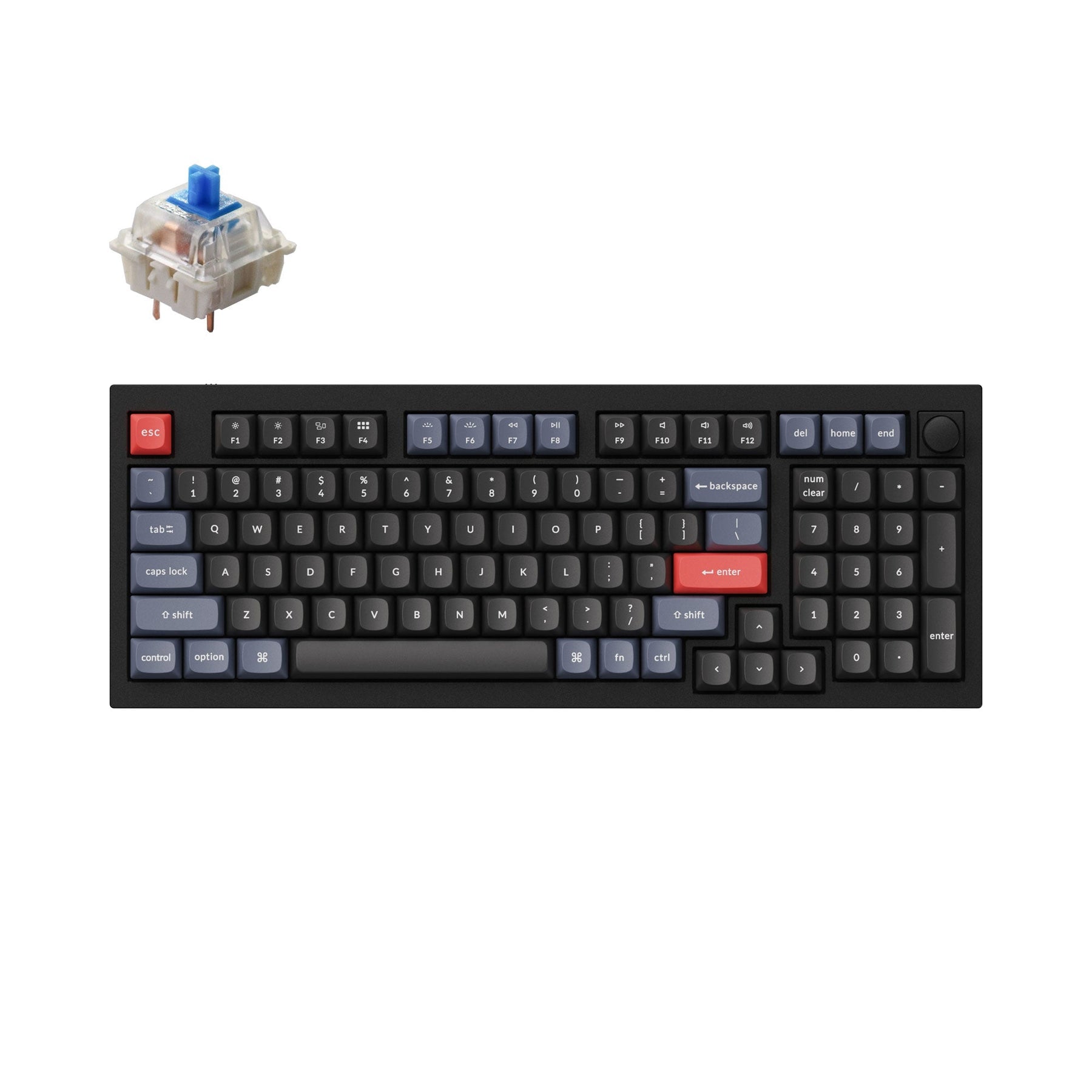 Clavier mécanique personnalisé filaire Keychron Q5 QMK (disposition US ANSI)