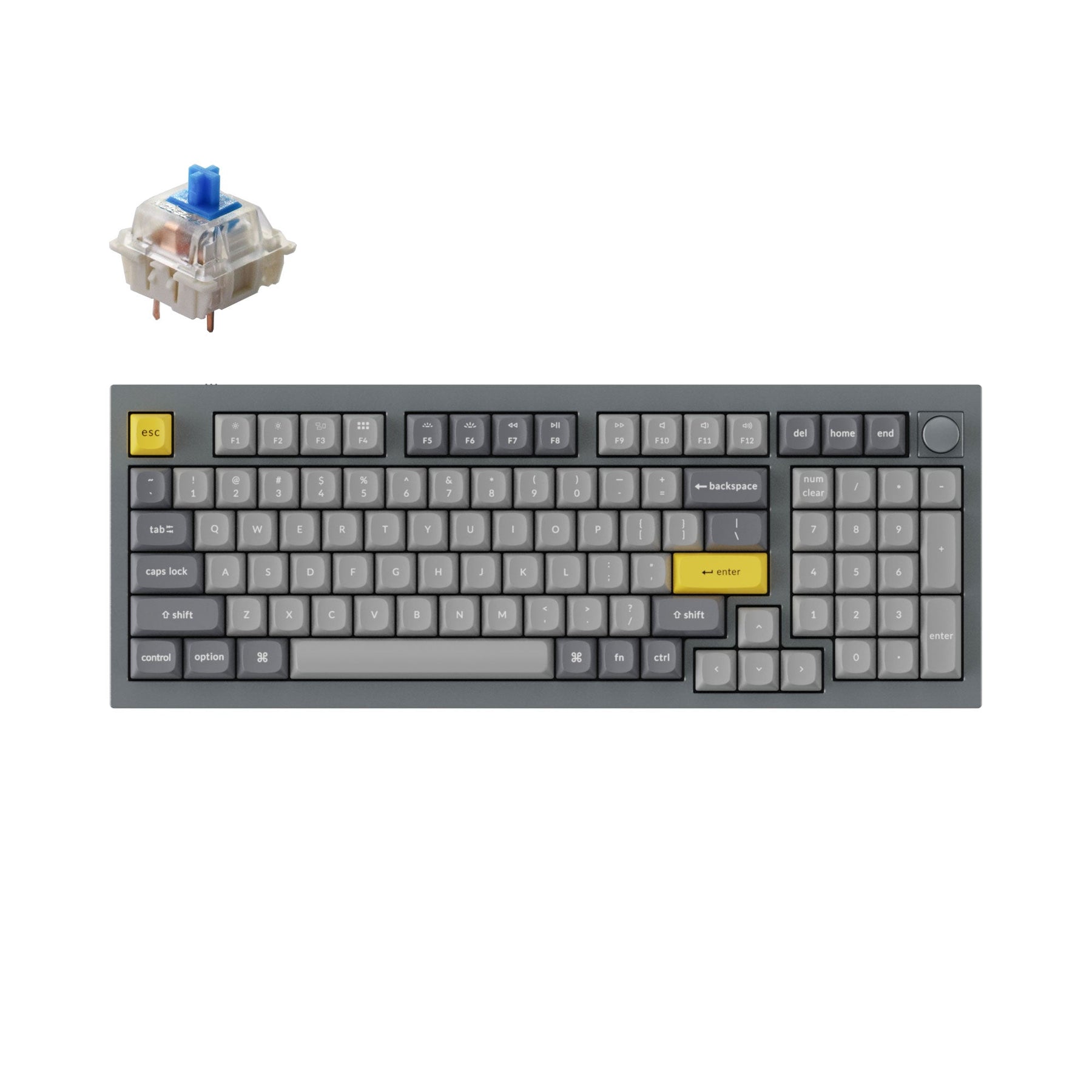 Clavier mécanique personnalisé filaire Keychron Q5 QMK (disposition US ANSI)