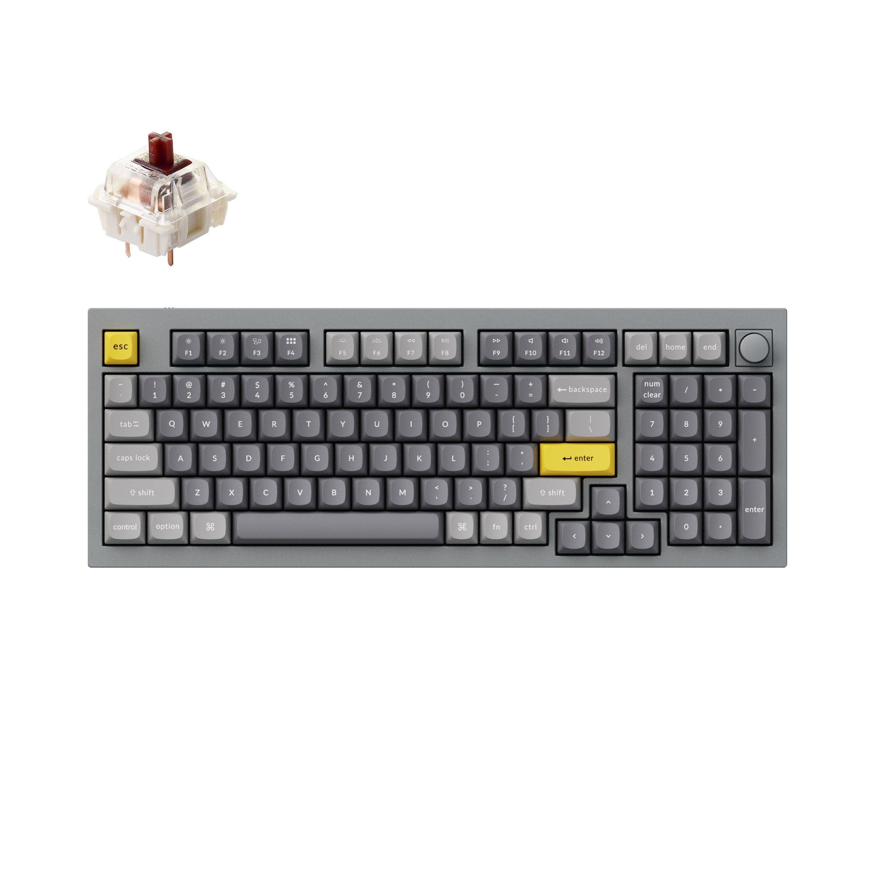 Clavier mécanique personnalisé filaire Keychron Q5 QMK (disposition US ANSI)