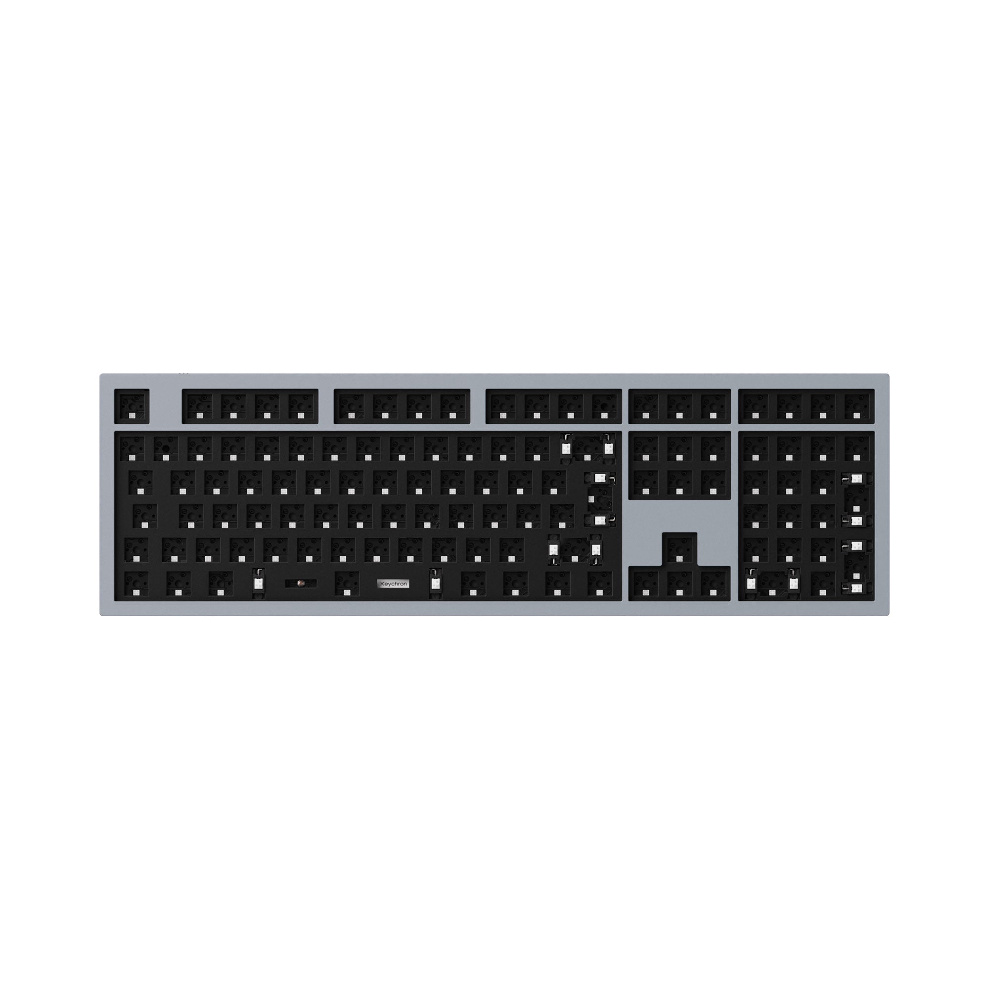 Keychron Q6 QMK/VIA custom mechanical keyboard full size aluminum for Mac Windows Linux barebone grey frame
