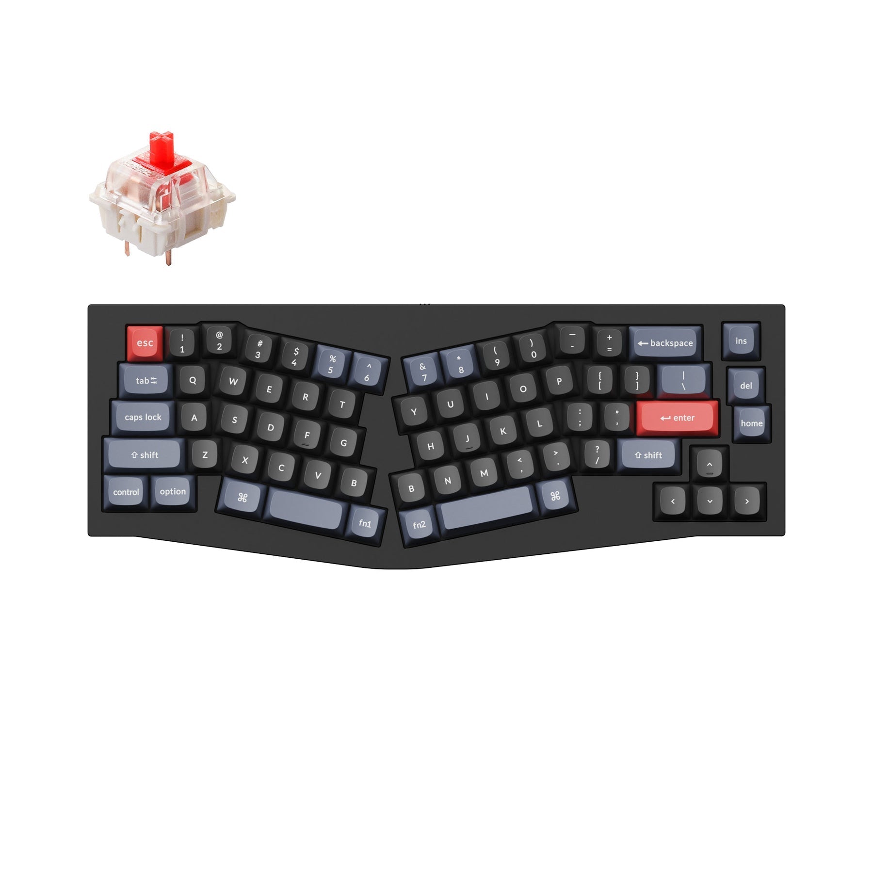 Keychron Q8 (disposition Alice) clavier mécanique personnalisé filaire QMK (disposition US ANSI)