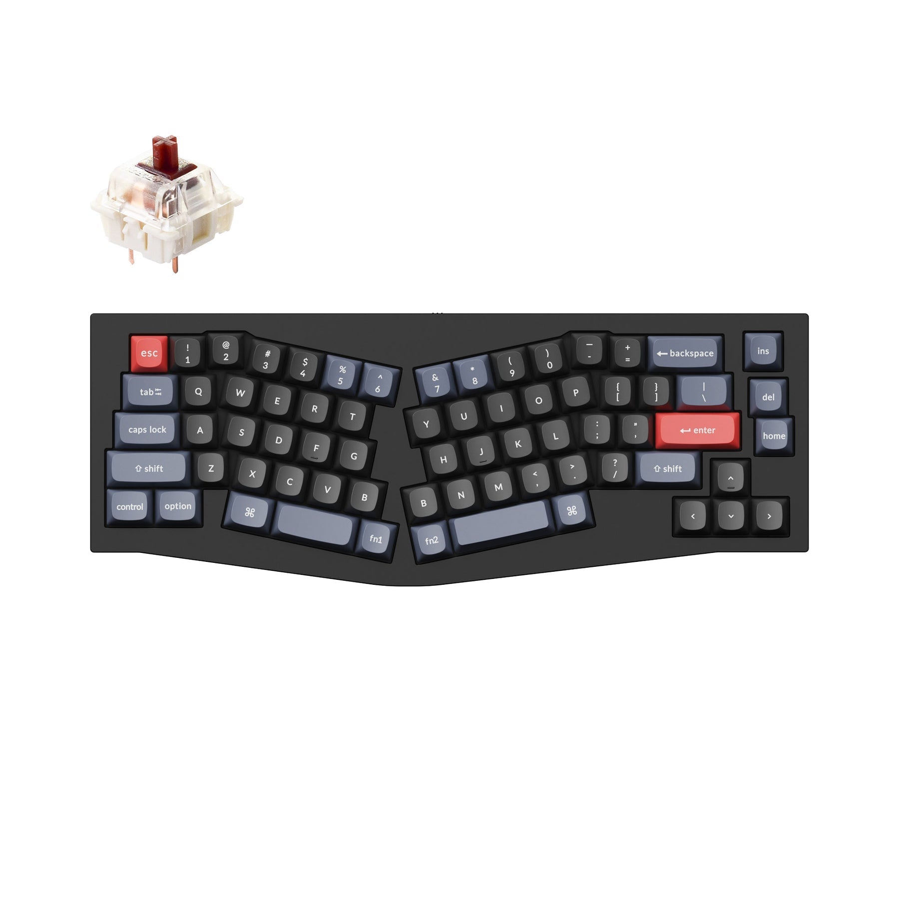 Keychron Q8 (disposition Alice) clavier mécanique personnalisé filaire QMK (disposition US ANSI)