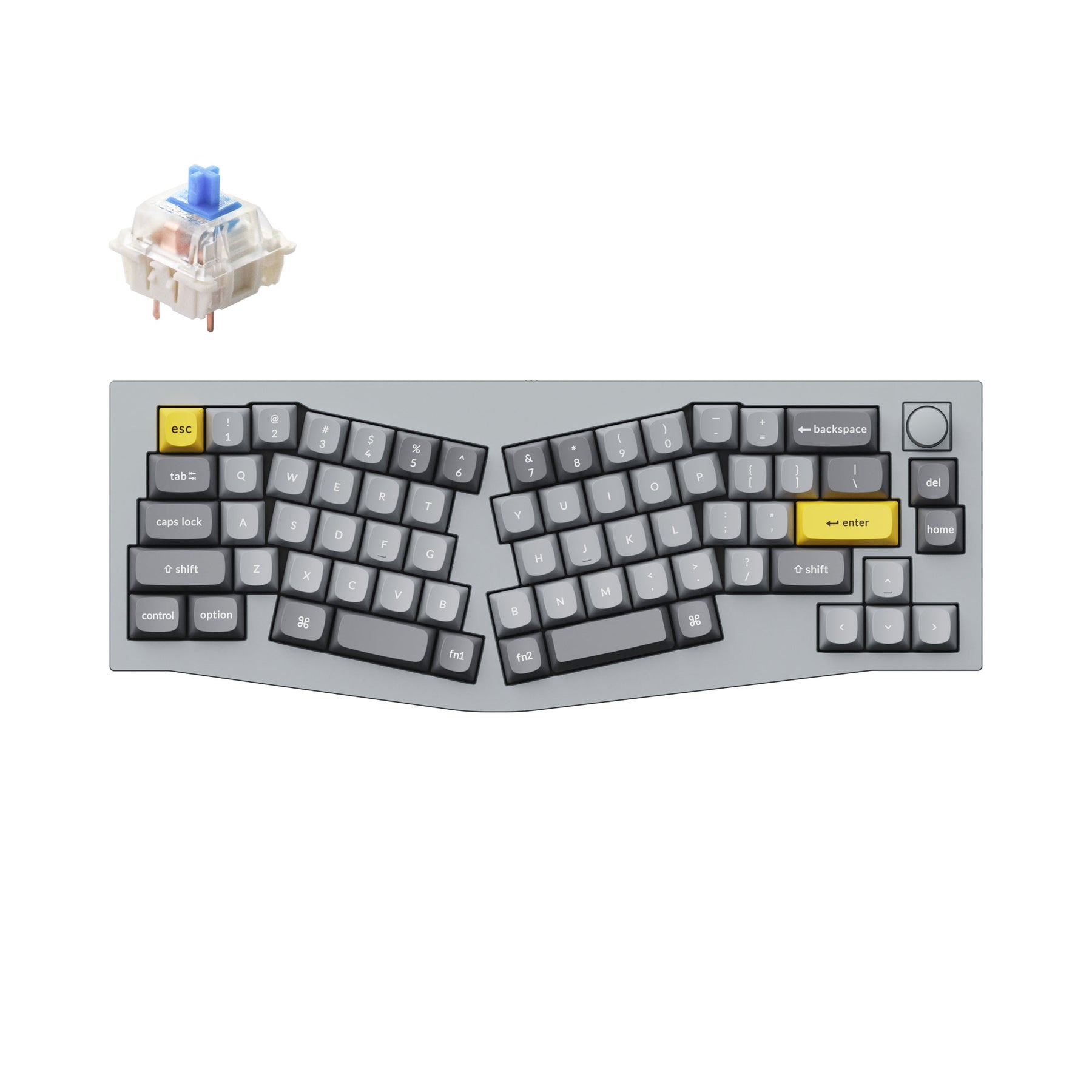 Keychron Q8 (disposition Alice) clavier mécanique personnalisé filaire QMK (disposition US ANSI)