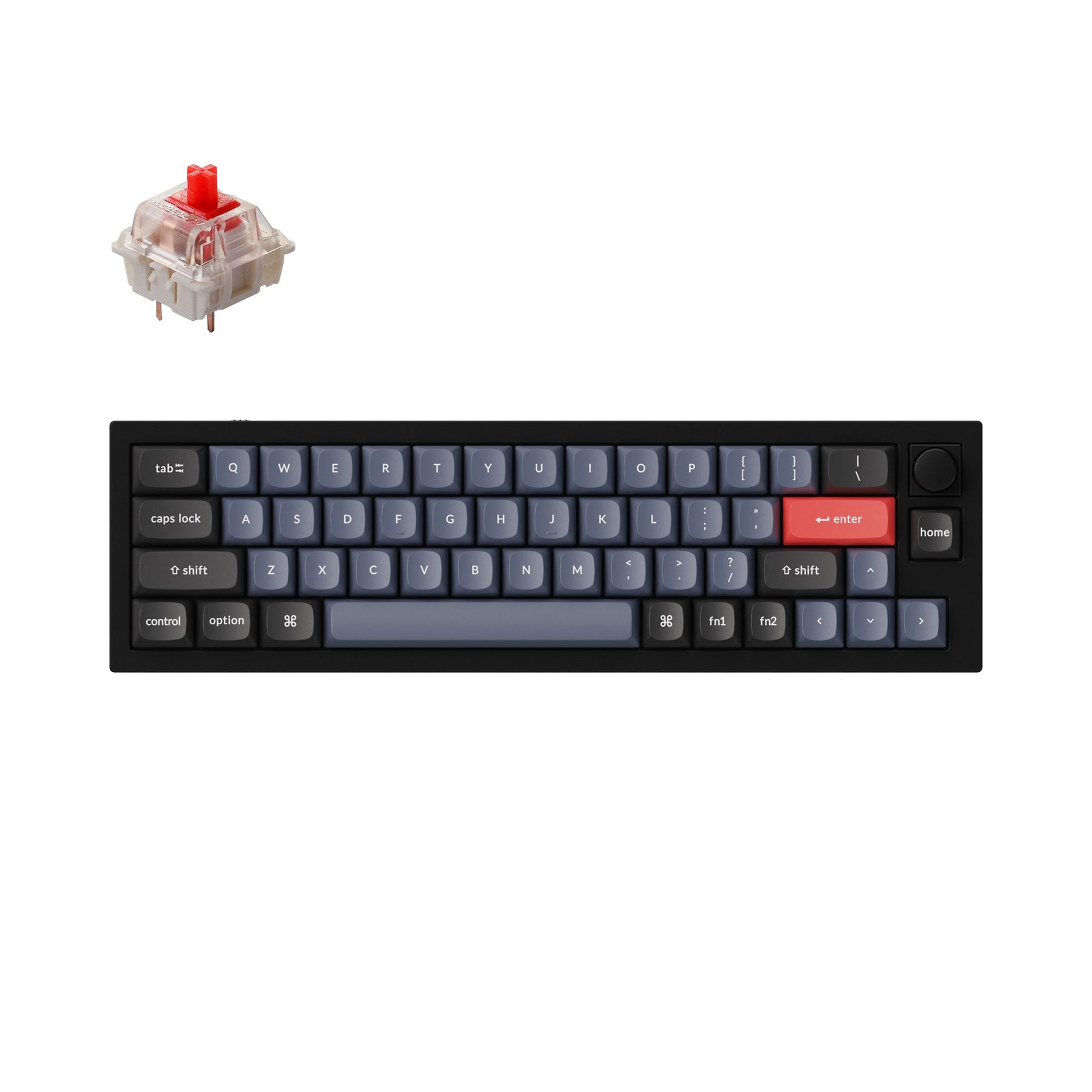 Clavier mécanique personnalisé filaire Keychron Q9 QMK (disposition US ANSI)