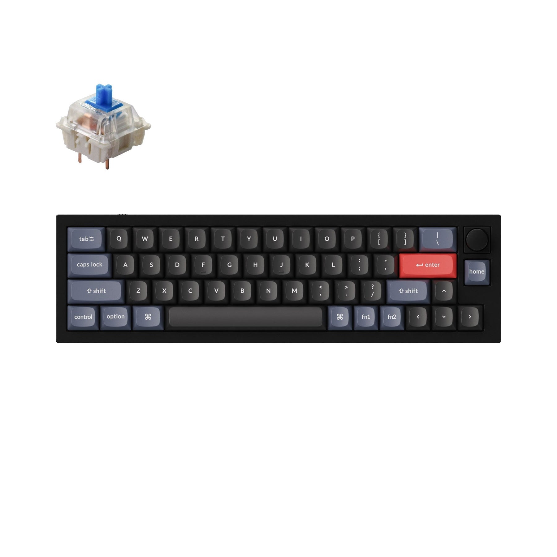 Clavier mécanique personnalisé filaire Keychron Q9 QMK (disposition US ANSI)