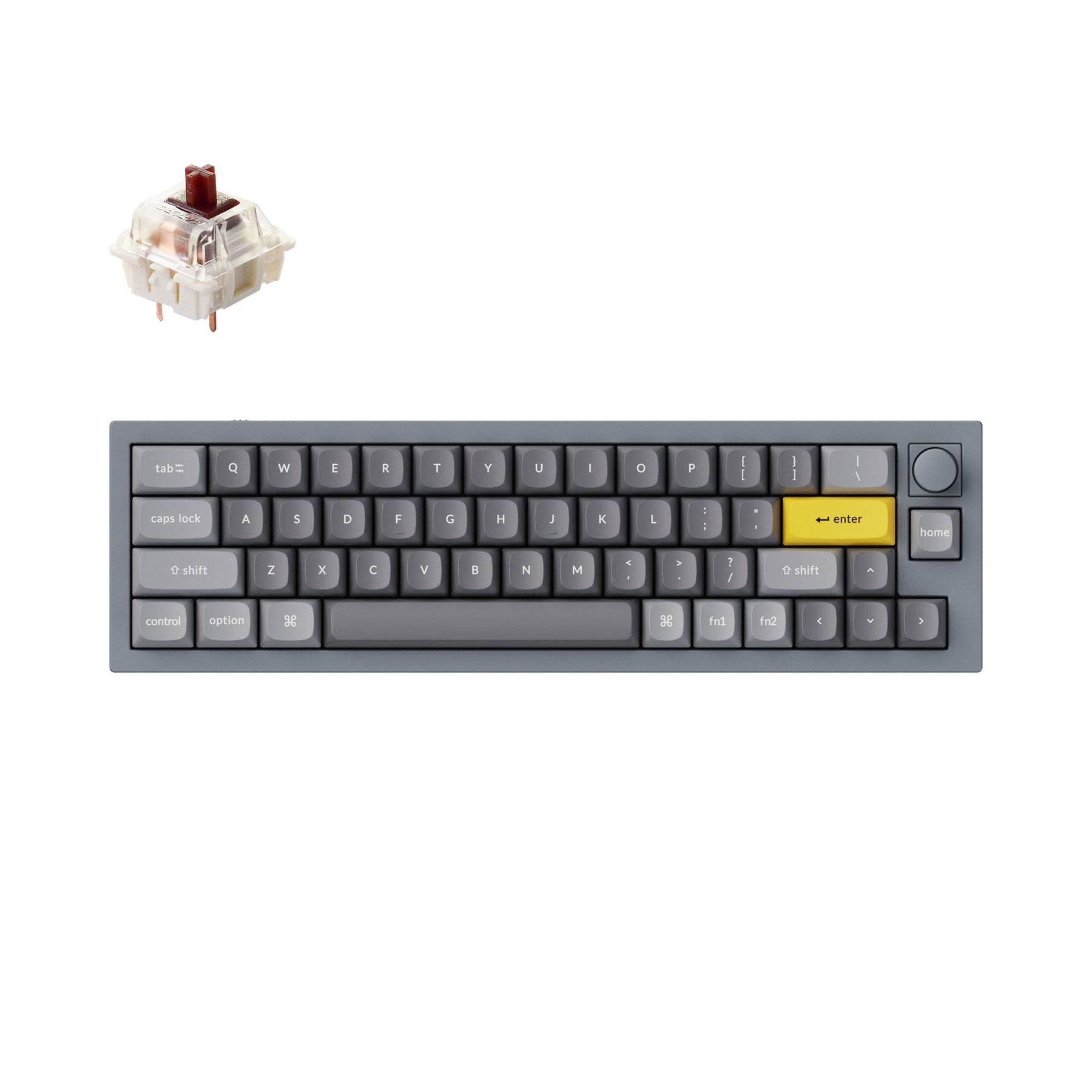 Clavier mécanique personnalisé filaire Keychron Q9 QMK (disposition US ANSI)