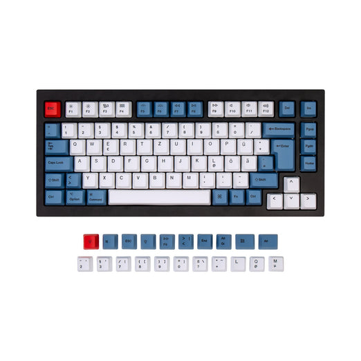 ISO Q1 & Q1 Pro & V1 & K2 & K2 Pro OEM Dye-Sub PBT Keycap Set - Bleu