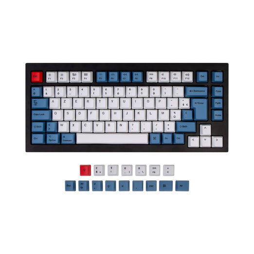 ISO Q1 & Q1 Pro & V1 & K2 & K2 Pro OEM Dye-Sub PBT Keycap Set - Bleu