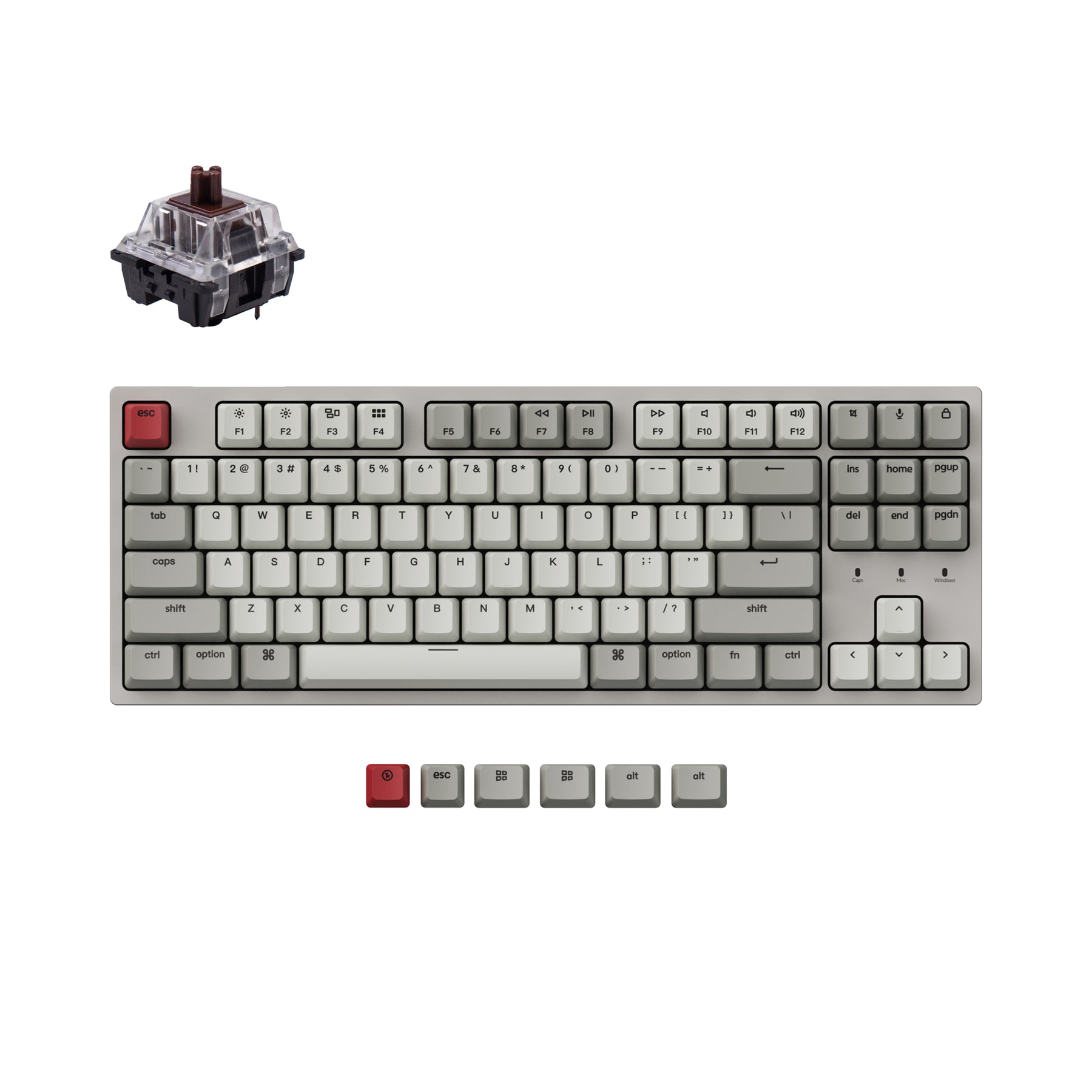 Clavier mécanique filaire Keychron C1 (disposition US ANSI)