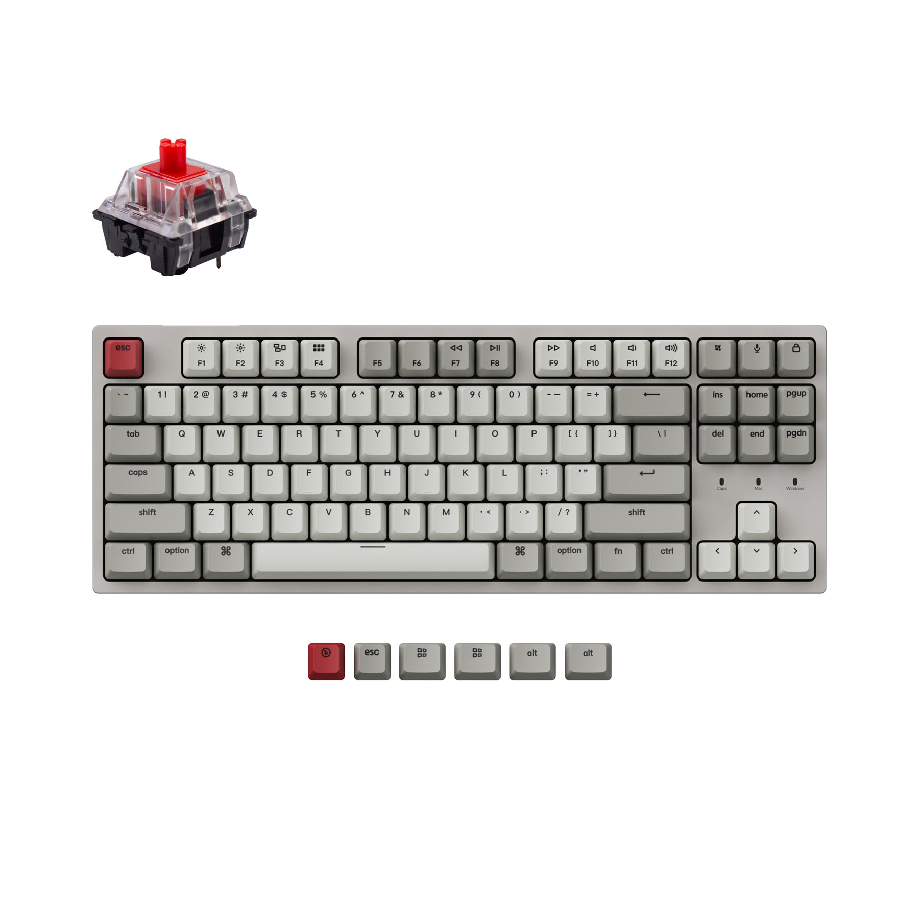 Clavier mécanique filaire Keychron C1 (disposition US ANSI)