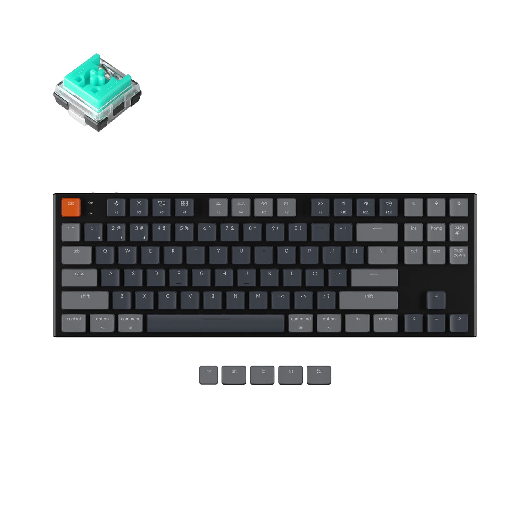Clavier mécanique sans fil Keychron K1 version 5 (disposition US ANSI)