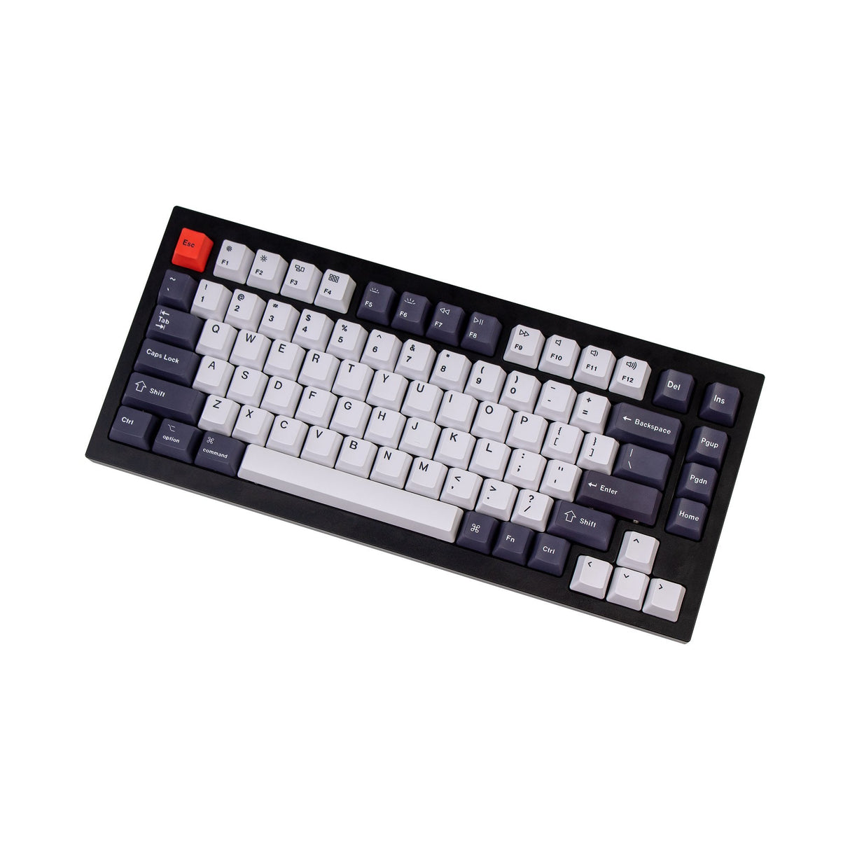 Jeu de touches OEM Dye-Sub PBT - Noir et blanc bleuté