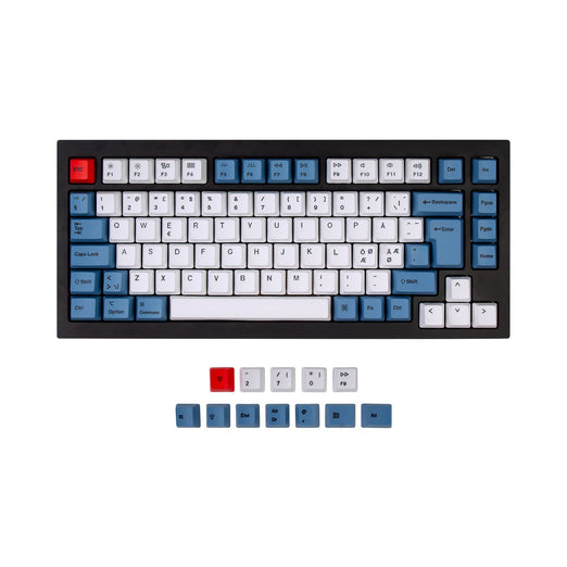 ISO Q1 & Q1 Pro & V1 & K2 & K2 Pro OEM Dye-Sub PBT Keycap Set - Bleu