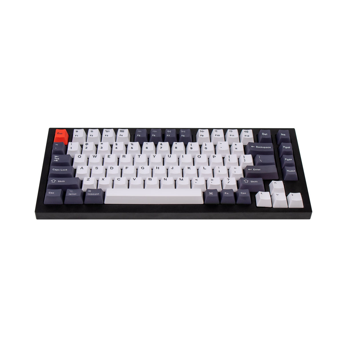 Jeu de touches OEM Dye-Sub PBT - Noir et blanc bleuté