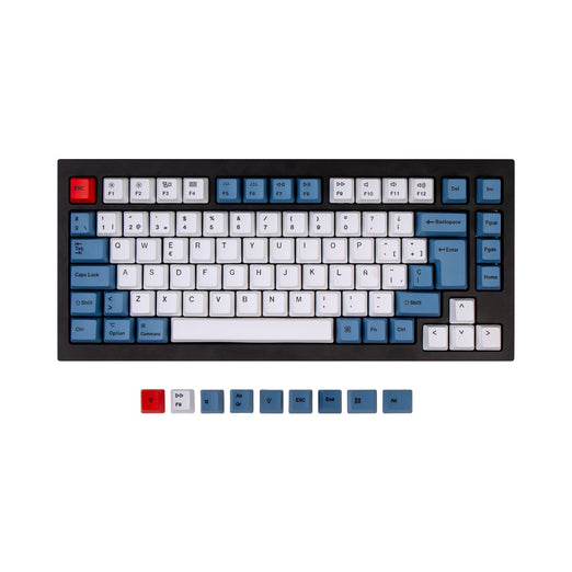 ISO Q1 & Q1 Pro & V1 & K2 & K2 Pro OEM Dye-Sub PBT Keycap Set - Bleu